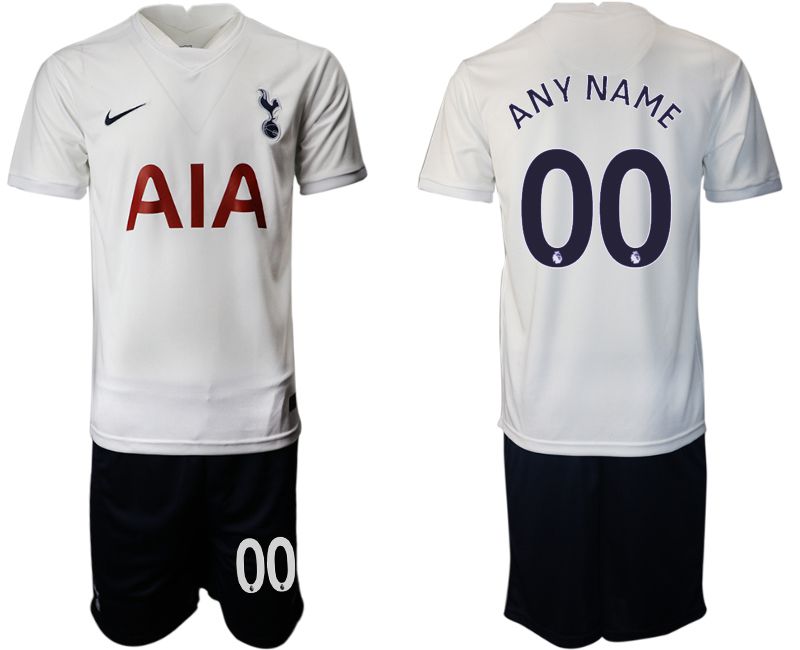 Men 2021-2022 Club Tottenham home white customized Nike Soccer Jersey